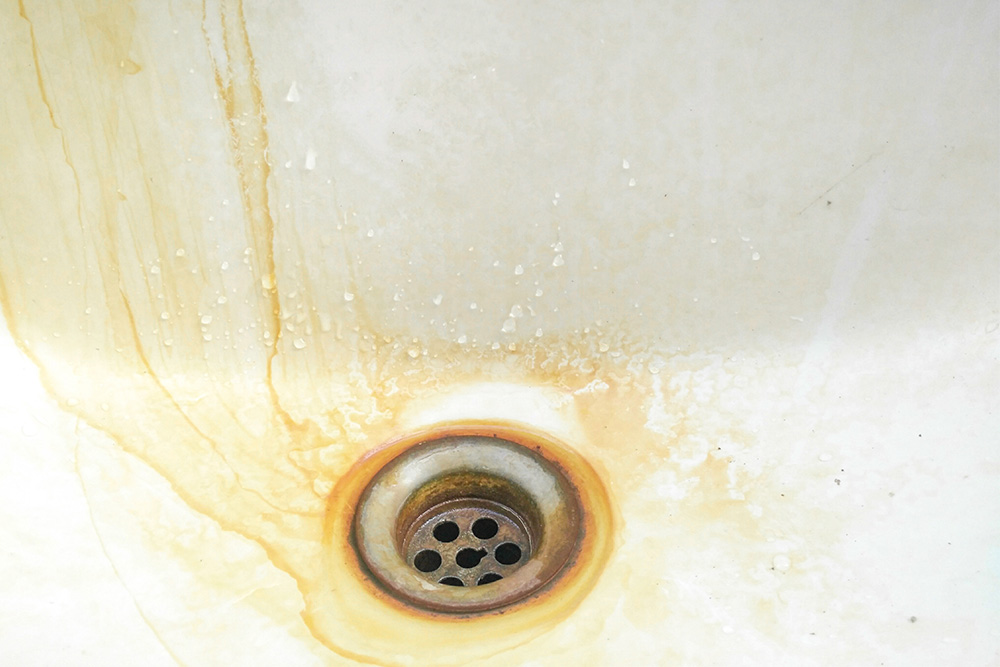 Staining Water Orange Water Brown Water